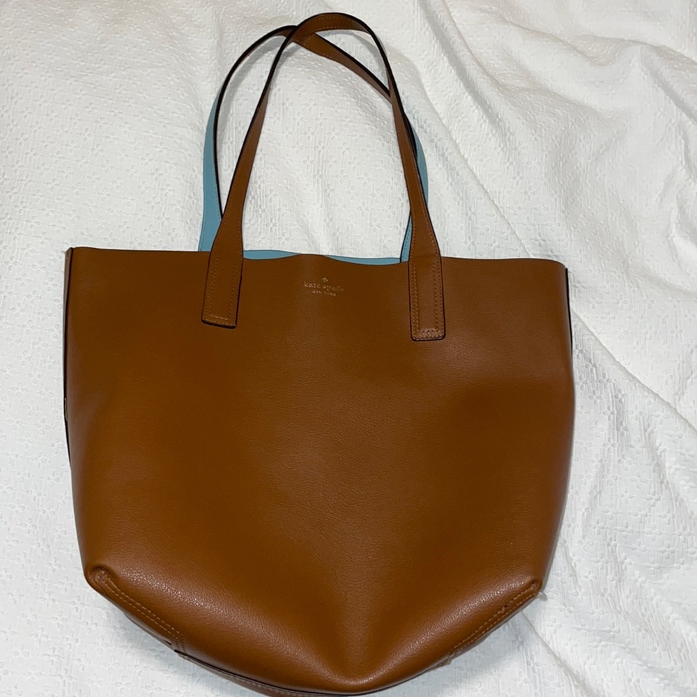 Kate Spade Medium Tote Bag in Blue/Brown